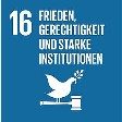 UN Nachhaltigkeitsziel 16 Frieden Gerechtigkeit Starke Institutionen