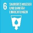 UN Nachhaltigkeitsziel 6 sauberes Wasser Santitäreinrichtungen